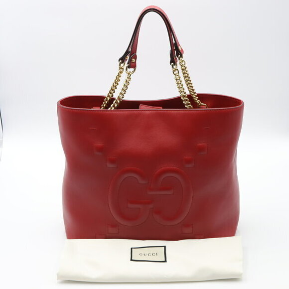 Gucci tote bag leather red - Picture 8 of 8